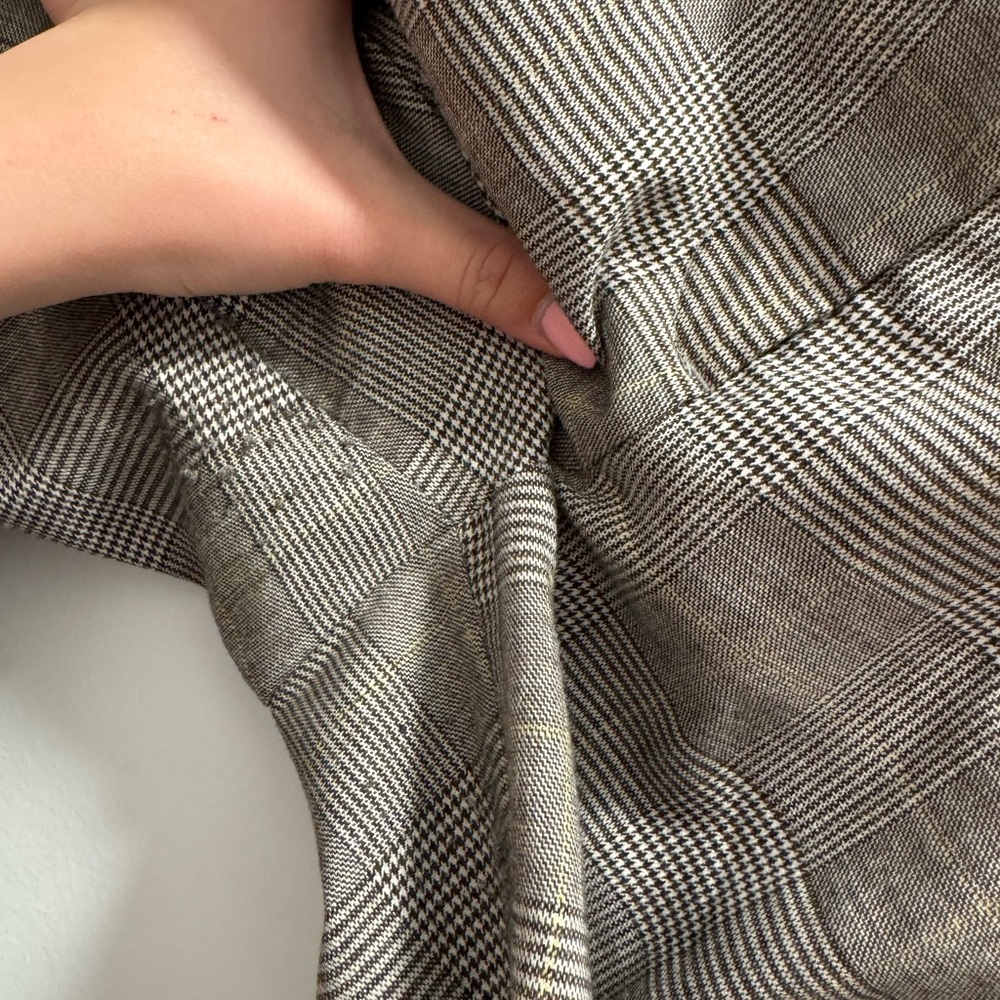 Worthington Plaid Blazer and Pants set in Gray and Brown Tones - Picture 6 of 9